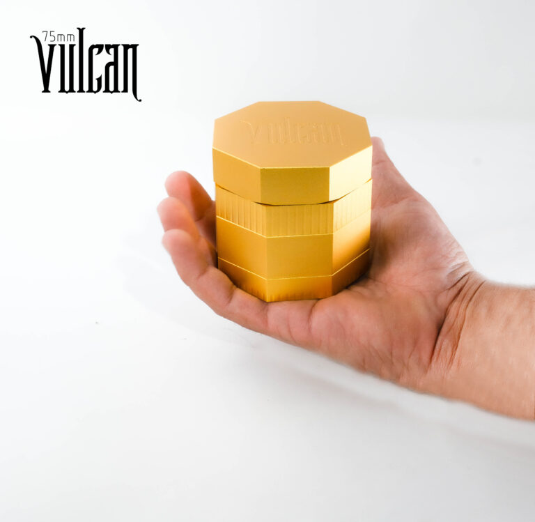 Vulcan Mm Fully Magnetic Pc Herb Grinder Gold Vulcan Grinders