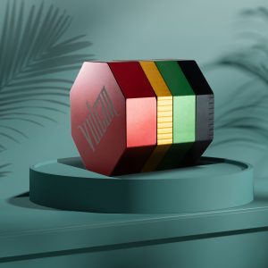 Vulcan 46mm Fully Magnetic 4pc Herb Grinder-Rasta - Vulcan Grinders